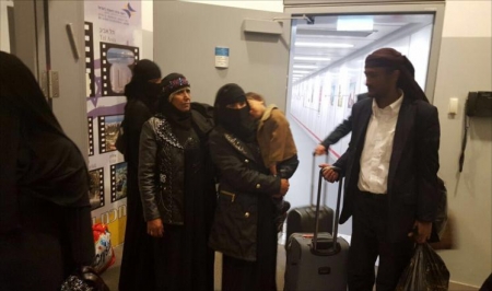 اليهود اليمن غادرواعبر رحلة جوية من صنعاء الى مطار الملكة علياء