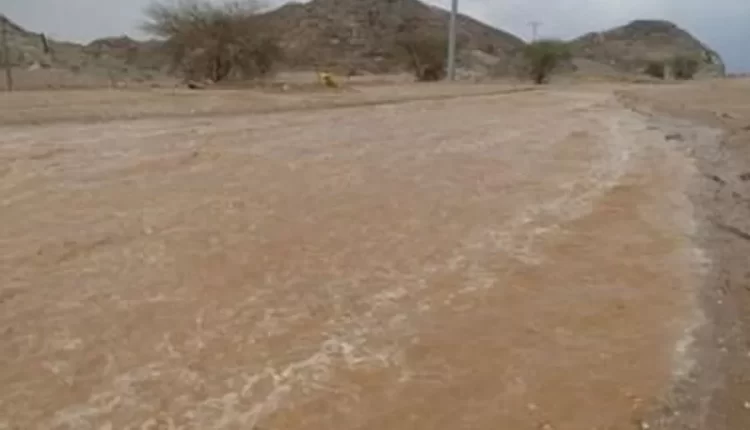 إنقاذ شخصين حاصرتهم السيول داخل مركبتهم في الرويشد