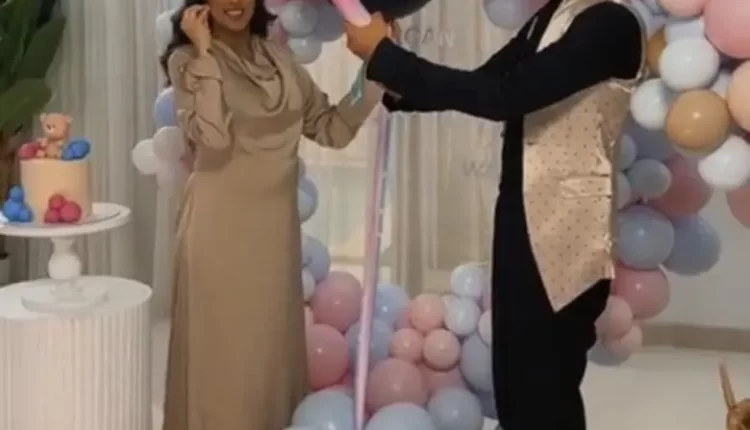 فرح الهادي وعقيل الرئيسي يكشفان عن جنس مولودهما الأول