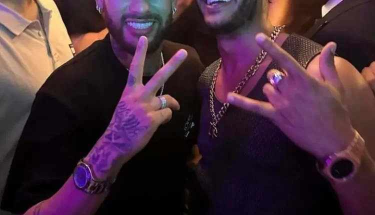 محمد رمضان يلتقي نيمار بموناكو