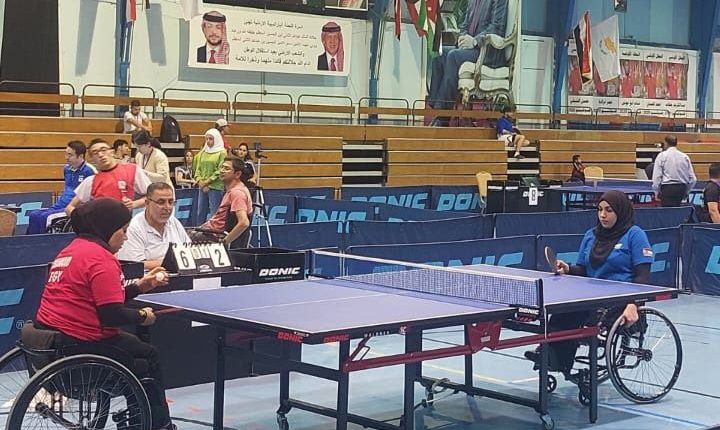 الذهبية لعليمات والبرونزية لأبو جامع ببطولة الوطني البارالمبية الدولية لكرة الطاولة
