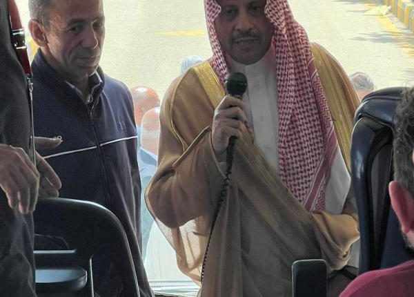 السفير السعودي يشارك وداع أولى قوافل الحجاج الاردنيين