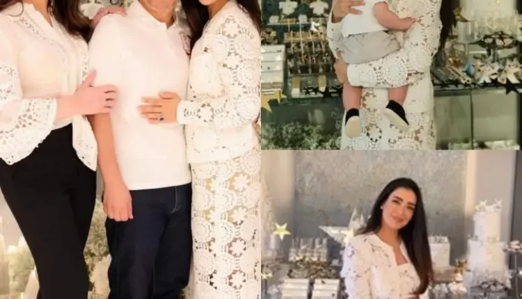 جيسيكا عازار تستقبل أصدقائها للاحتفال بطفلها فهد