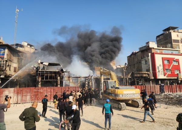 وفاة وإصابات بحريق هائل نشب في كربلاء