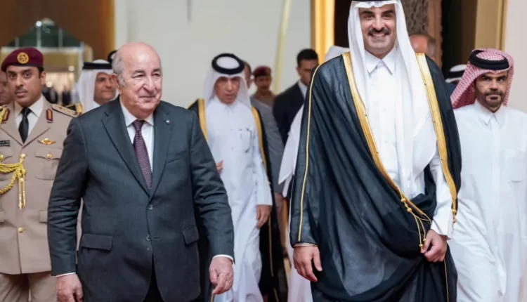 أمير قطر يستقبل الرئيس الجزائري في مستهل زيارته للدوحة
