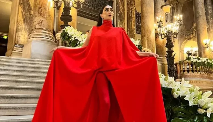 غادة عبد الرازق تختار الأحمر من أجل ستيفان رولان