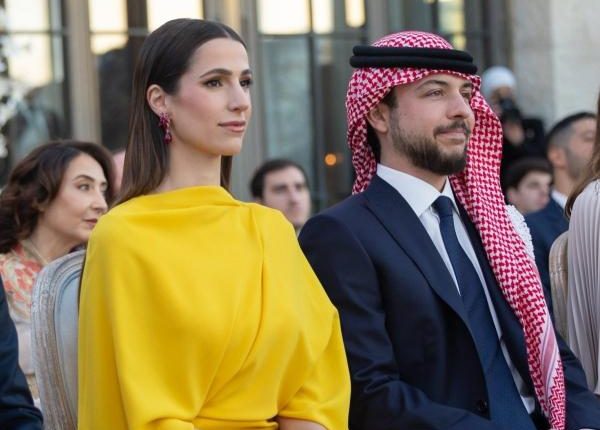 ولي العهد والأميرة رجوة في دارة اللواء الطبيب رامي فراج