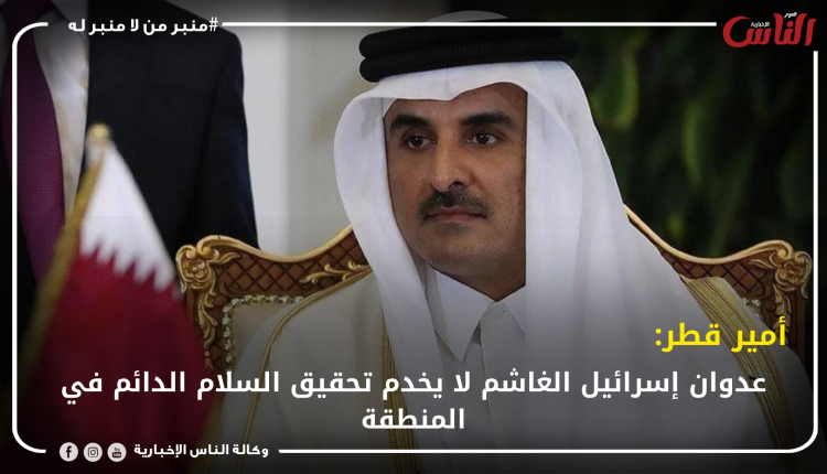أمير قطر: عدوان إسرائيل الغاشم لا يخدم تحقيق السلام الدائم في المنطقة