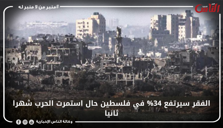 الفقر سيرتفع 34% في فلسطين حال استمرت الحرب شهرا ثانيا